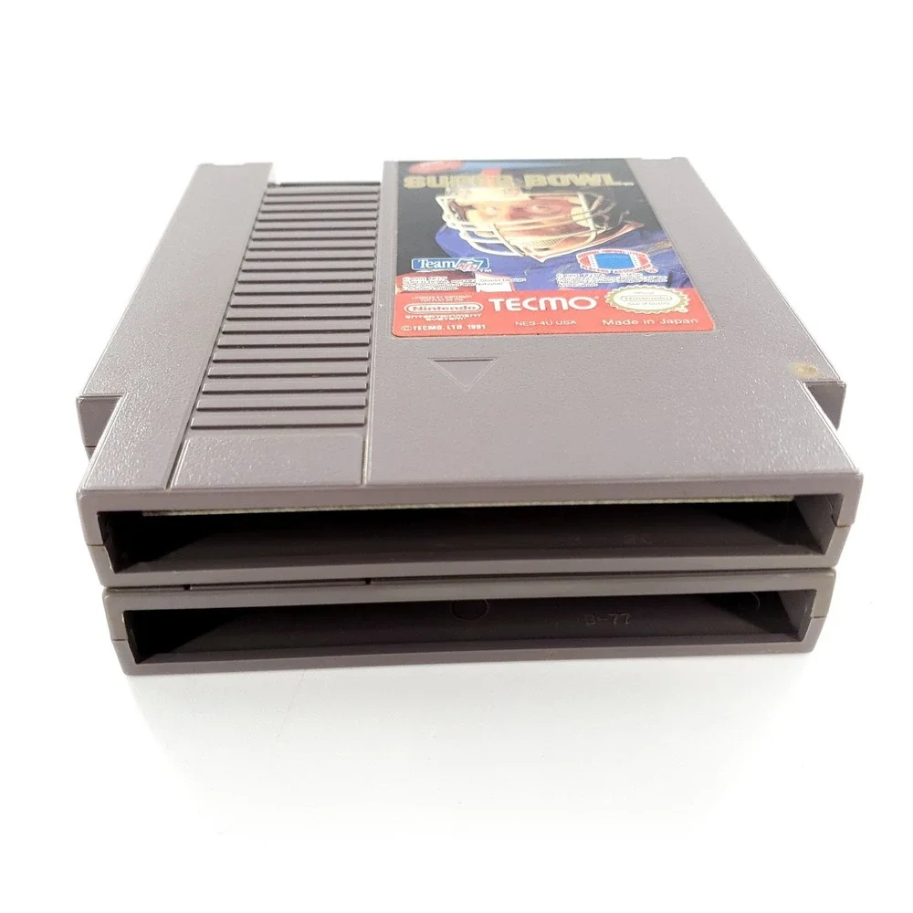 Tecmo Super Bowl & Tecmo Baseball Nintendo NES Authentic Carts Only Tested Works